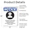 Signmission Hazardous Noise Area OSHA Notice Sign, Aluminum, 12in W x 18in L, 2PK OS-2PACK-NS-A-1218-V-13323 - alternate 3